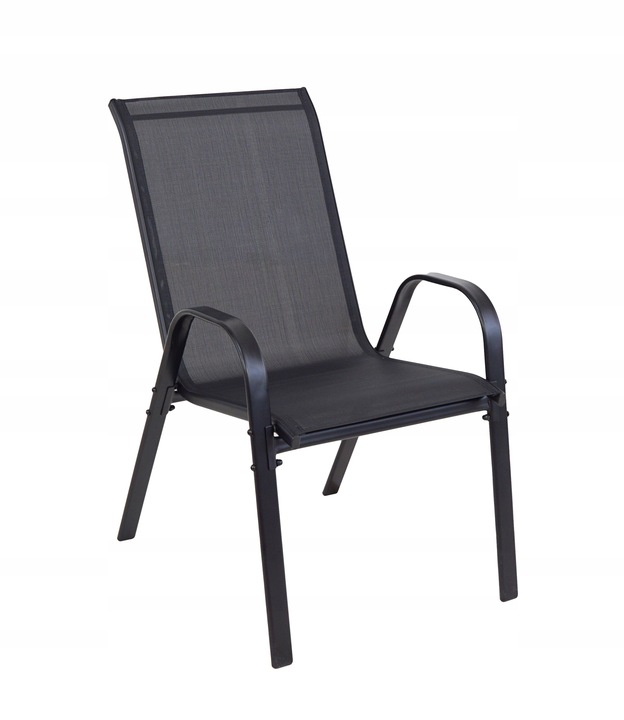 KOMPLET MEBLI BALKON OGRÓD TARAS STÓŁ + 2x KRZESŁA TERNI 60 MI CZARNY