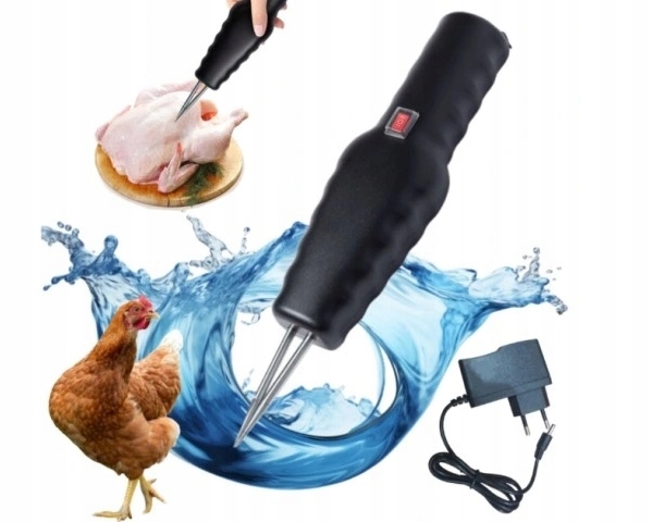 ELEKTRYCZNA SKUBARKA SKUBACZKA DO PIERZA DROBIU KUR KURCZAKÓW PIÓR Czarny