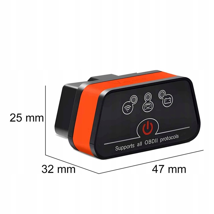 INTERFEJS DIAGNOSTYCZNY OBD2 BLUETOOTH TESTER ANDROID iOS WINDOWS POLSKI