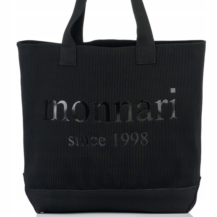 Monnari torebka shopper poliester czarny