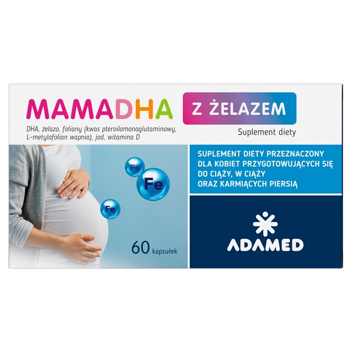 MamaDHA Z Żelazem 60 kapsułek