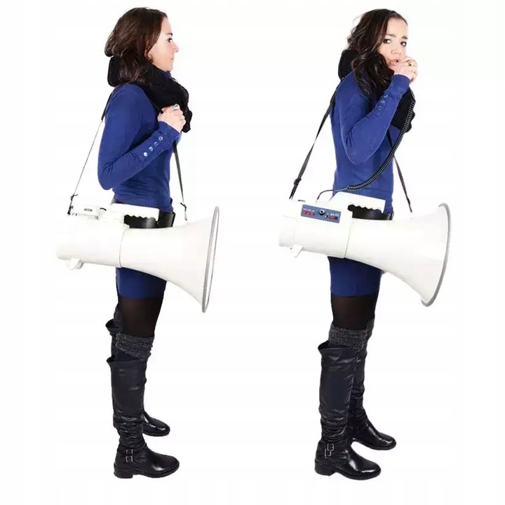 Mocny MEGAFON 45W bateria MEGA-PRO60 USB SD BST