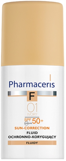 PHARMACERIS F Fluid korygujący 01 IVORY SPF50 30ml