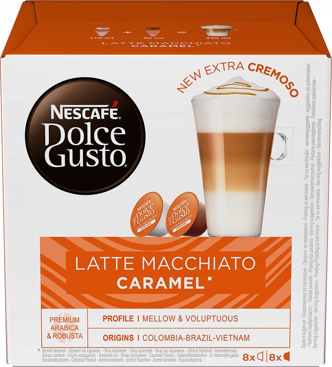 Kapsułki Nescafe Dolce Gusto Latte Caramel 16