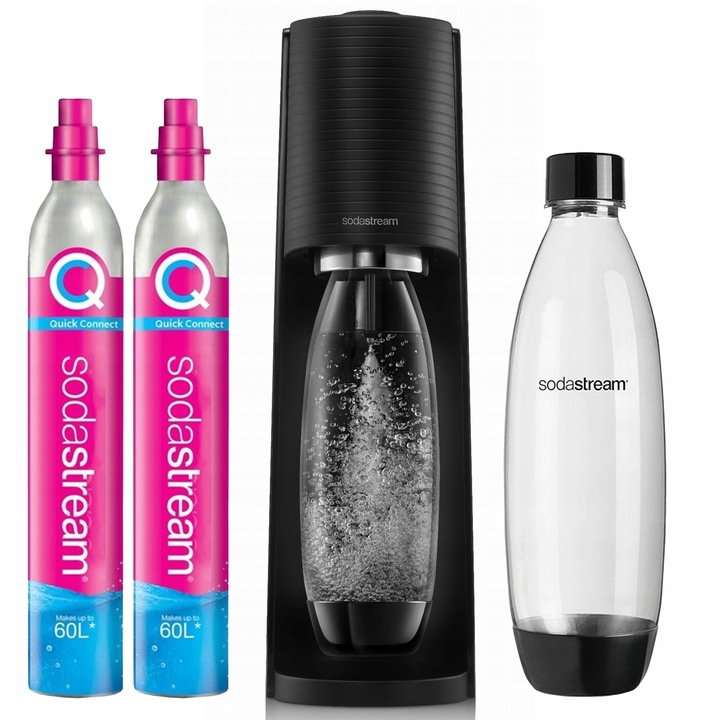 SODASTREAM TERRA SATURATOR NABÓJ BUTELKA 1L 2 cylindry naboje
