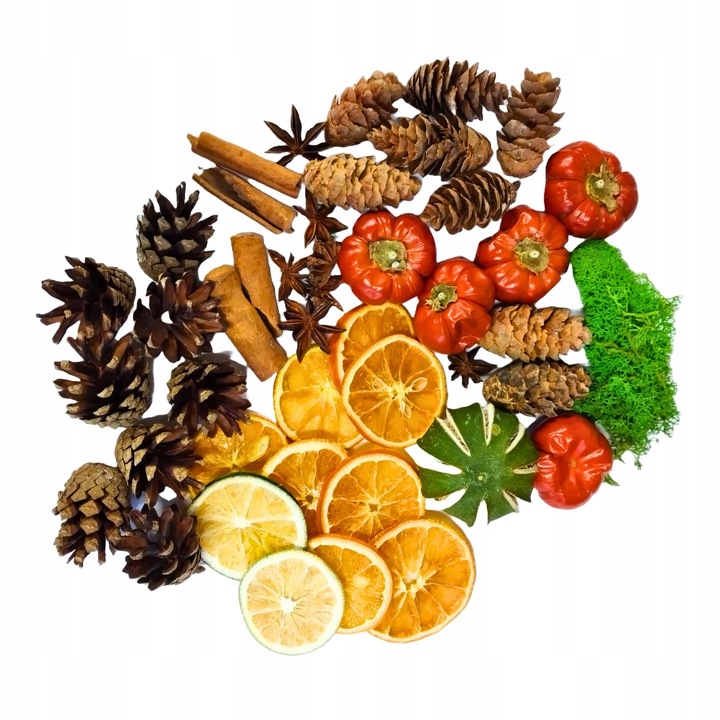 Susz Jesienno-Zimowy Święta Pomarańcze Szyszki Cynamon Anyż Dynie Mech 225g