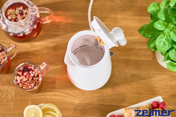 CZAJNIK ELEKTRYCZNY ZELMER BEZPRZEWODOWY STAL NIERDZEWNA CICHY 1L 2200W