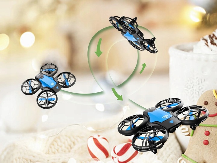 MINI DRON QUADROCOPTER TURBO AKROBACJE FUTERAŁ AKUMULATOR OSŁONY DLA DZIECI