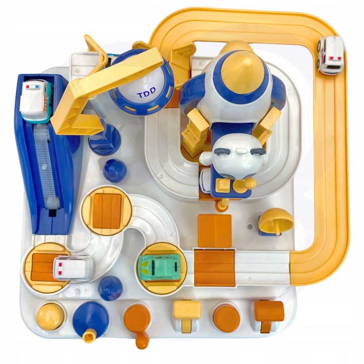 INTERAKTYWNY TOR PRZESZKÓD SAMOCHODOWY AUTKA PRZYGODA PANDY GRA WOOPIE