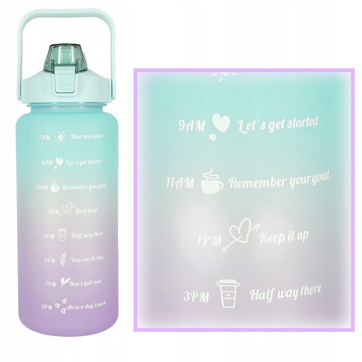 Butelka na wodę bidon duży pojemny 2000ml