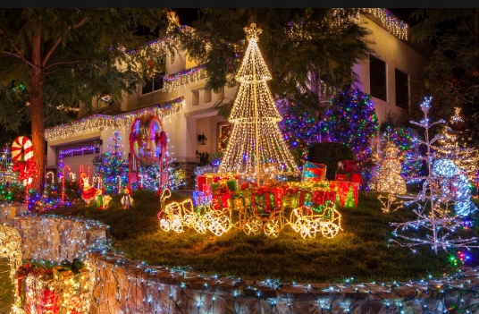 OZDOBA ŚWIĄTECZNA DZWONKI MULTIKOLOR NEON