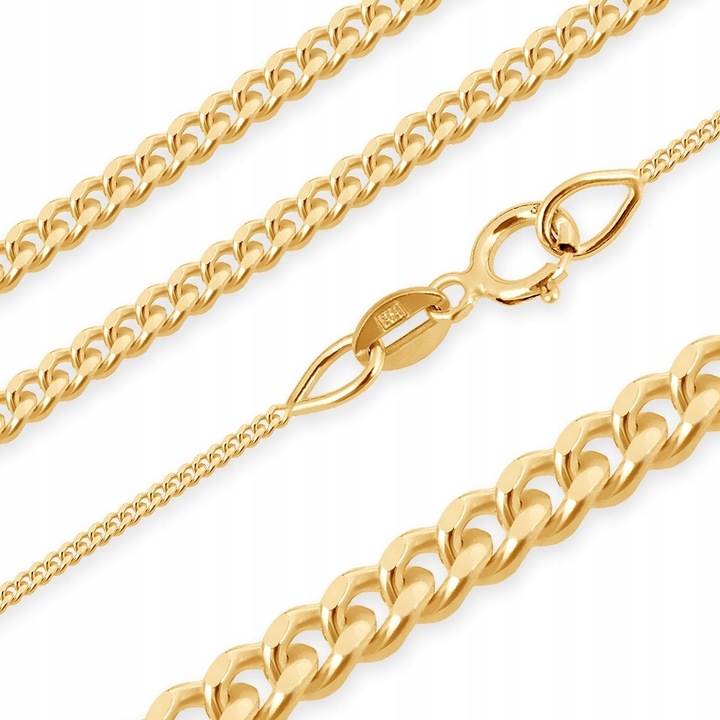 ZŁOTY KOMPLET 333 KRZYŻYK Z ŁAŃCUSZKIEM ZZ92