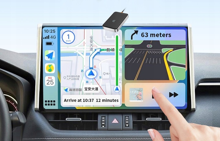 Bezprzewodowy Adapter USB TRADEBIT 2w1 CarPlay Android Auto do samochodu