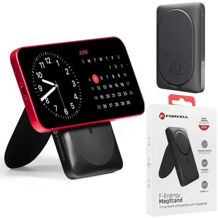 PowerBank Magnetic Wireless MagSafe USB-C 10000mAh do iPhone 15 / Pro /Max