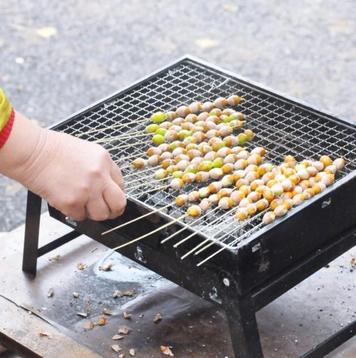 GRILL TURYSTYCZNY PRZENOŚNY SKŁADANY WALIZKA Kempingowy Prostokatny