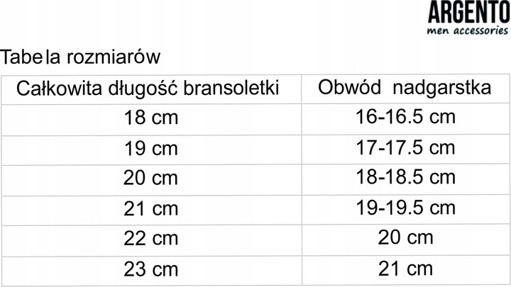 BRANSOLETKA MĘSKA BRANSOLETKI BRANSOLETA ARGENTO