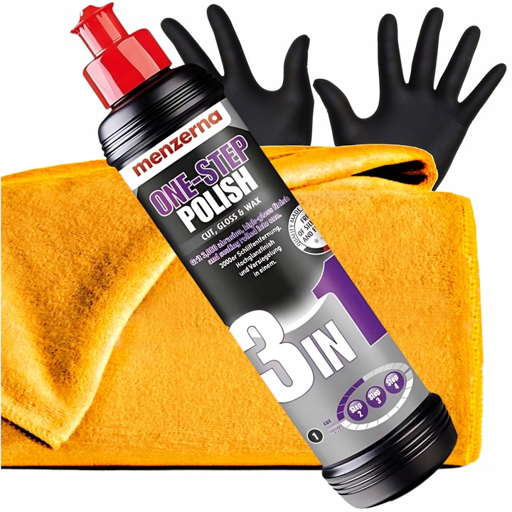 Pasta Polerska Menzerna 3in1 One Step Polerowanie Polerka Lakier 3w1 250 ml