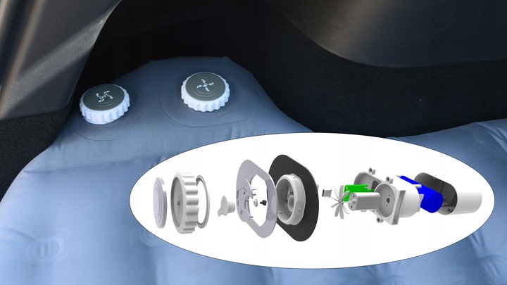 AEROGOGO GC2-01 MATERAC samopompujący się do samochodu Tesla model Y 2 os.