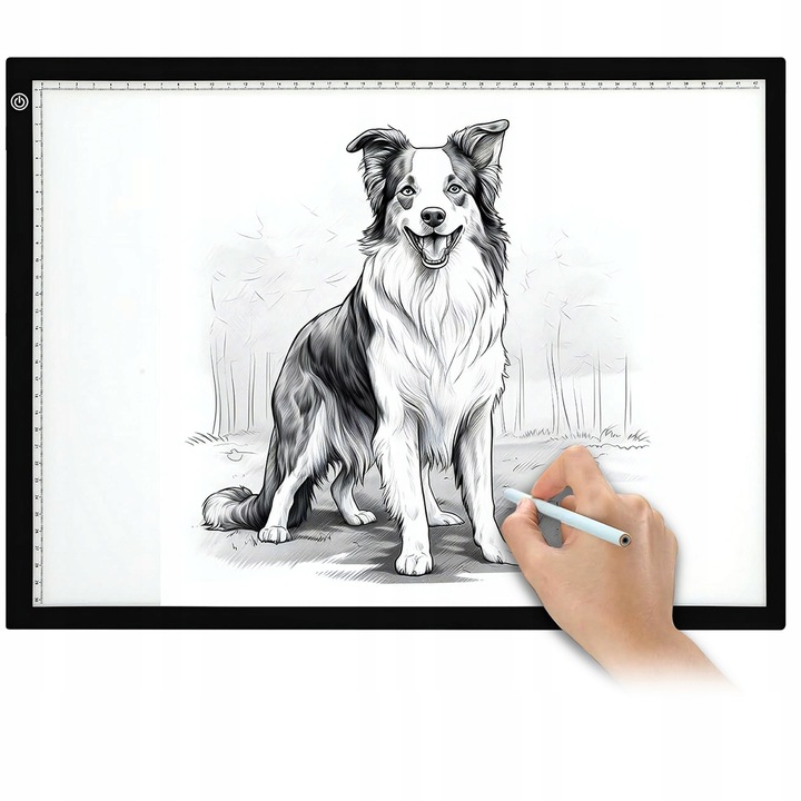 Podświetlana Deska Tablica Kreślarska Tablet Graficzny do Rysowania LED A3