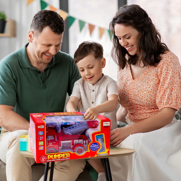 WÓZ STRAŻACKI NA BAŃKI MYDLANE STRAŻ POŻARNA EDEK AUTO DO BANIEK SAMOCHÓD