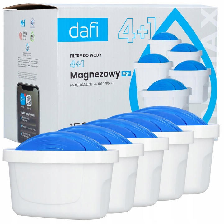 Filtr do wody Dafi Unimax z magnezem do dzbanka filtrującego Dafi Mila 5x