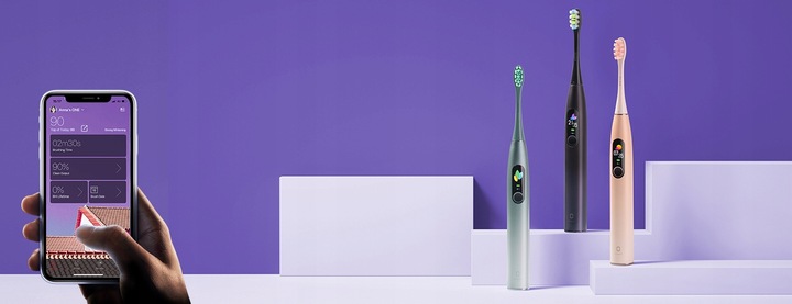 OCLEAN X Pro szczoteczka soniczna do zębów fiolet