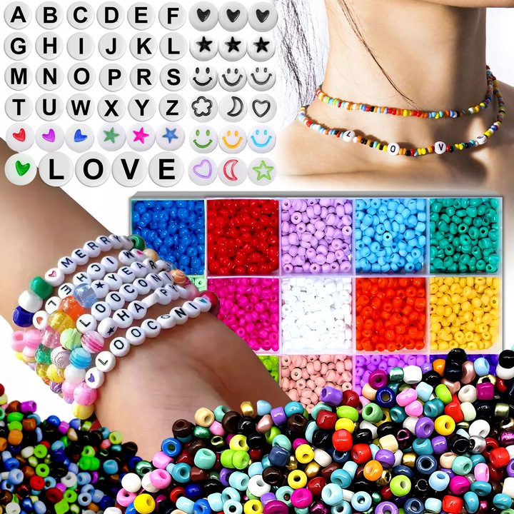 Zestaw Do Robienia Bransoletek Koraliki Do Robienia Bransoletek 12 000 SZT