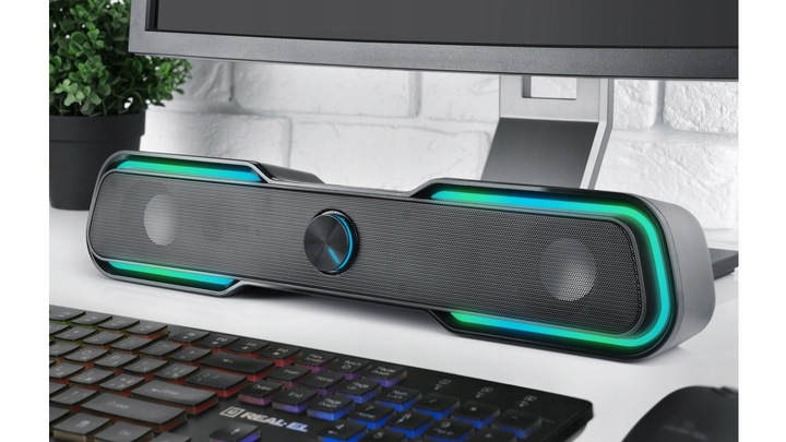 Zestaw głośników 2.0 REAL-EL S-180 6 W czarny