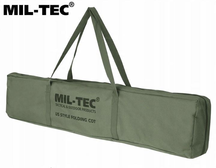 Łóżko turystyczne MIL-TEC KANADYJKA 210X70X42 cm na obóz do 120kg Oliwkowe