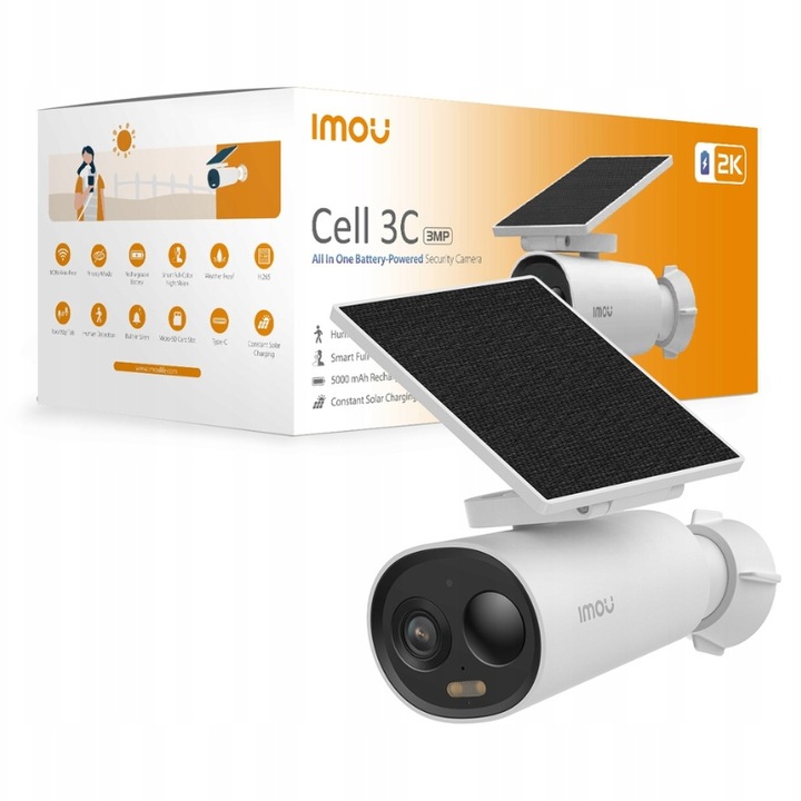 IMOU KAMERA IP ZEWNĘTRZNA Z WBUDOWANYM PANELEM SŁONECZNYM CELL 3C AIO ZOOM