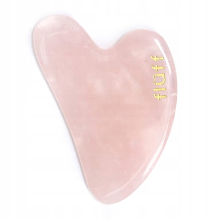 KAMIEŃ GUA SHA, RÓŻOWY KWARC, FLUFF