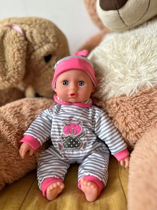 Lalka Bobas Miękka Niemowlę Mówi Śpiewa Interaktywna Niemowlak Mówiąca