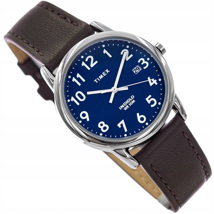 DAMSKI ZEGAREK TIMEX TW2V75200 EASY READER BRĄZOWY NA PASKU PODŚWIETLENIE