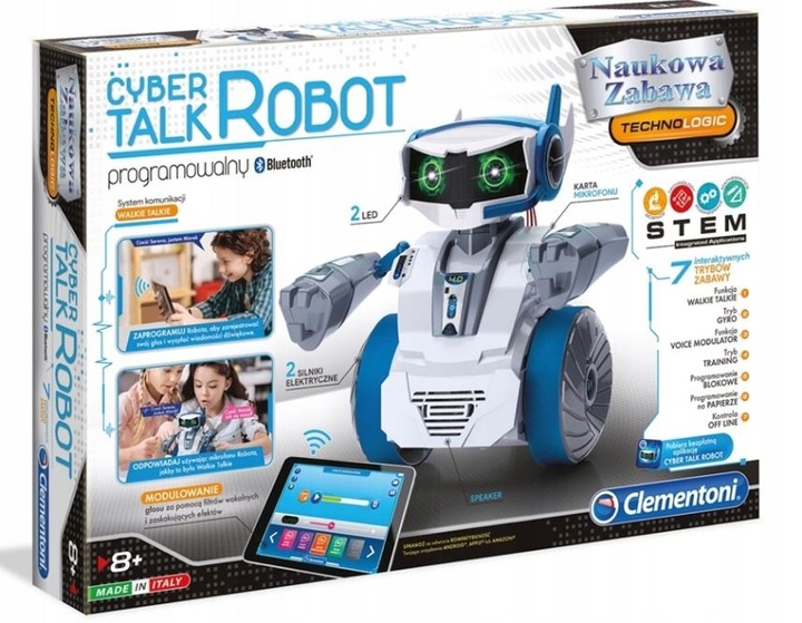 CYBER ROBOT CLEMENTONI MÓWIĄCY STEROWANY 50122