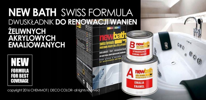 Preparat do renowacji wanien profesjonalny NEW BATH