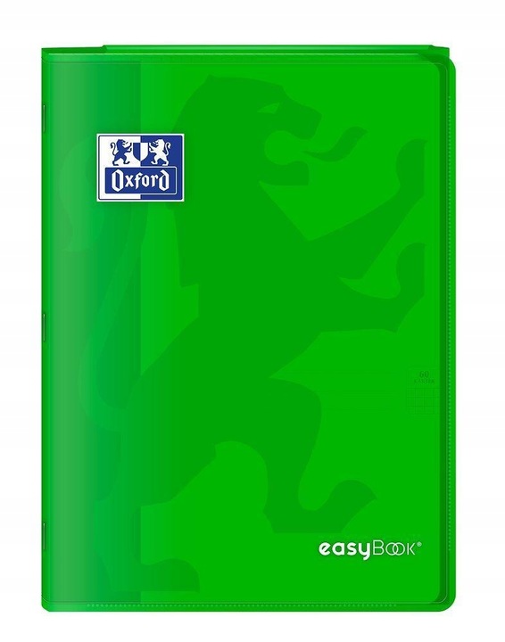 Zeszyt z okładką PP A4 60 kartek w kratkę OXFORD Easybook ZESTAW 8 kolorów