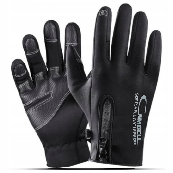 Rękawice Softshell Dotyk Narty Biegowe Rower XXL
