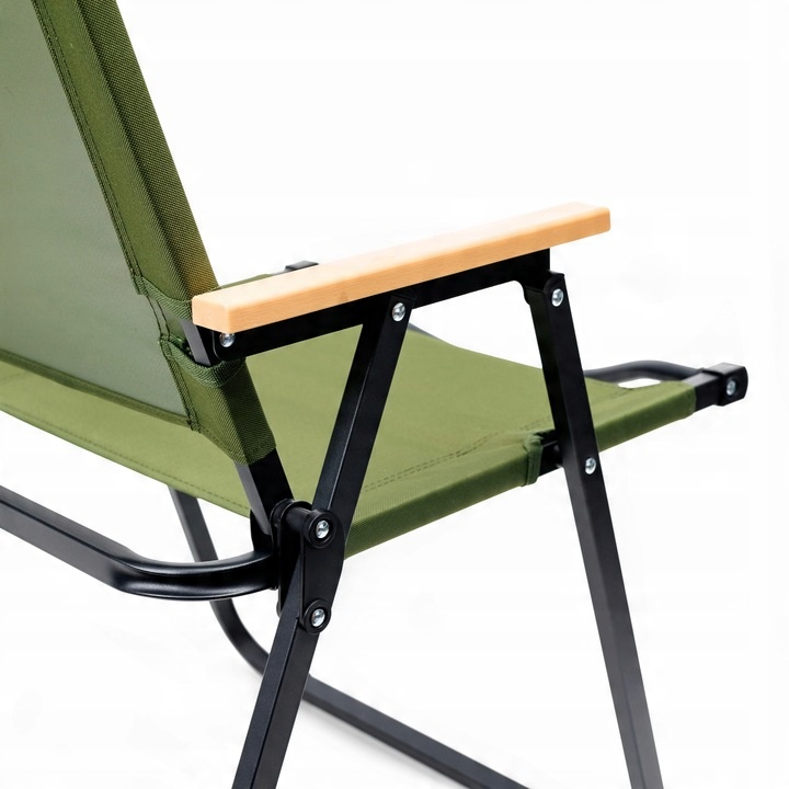 KRZESŁO SKŁADANE OGRODOWE KRZESEŁKO TURYSTYCZNE KEMPINGOWE Z OPARCIEM