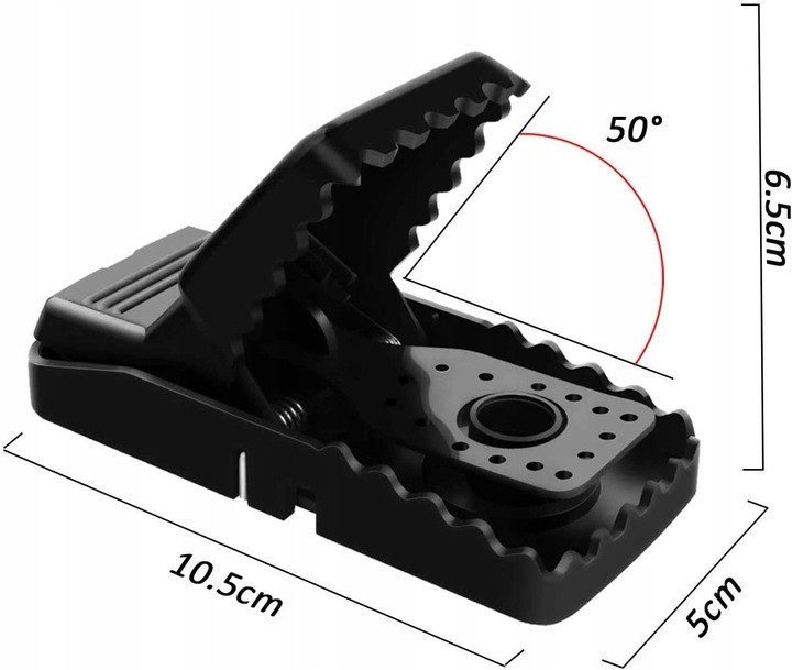 PUŁAPKA NA MYSZY MOCNY ZATRZASK GILOTYNA ZESTAW 6 SZTUK !!!! ŁAPKA NA MYSZY