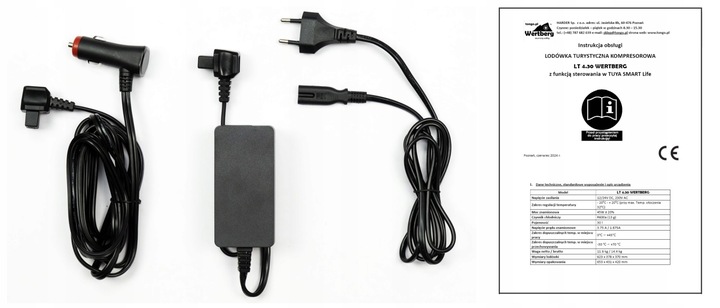 30L lodówka zamrażarka -20°C 12V/24V|230V bluetooth samochodowa sprężarkowa