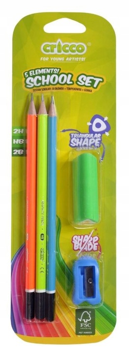 Wyprawka szkolna Cricco Zestaw szkolny Najważniejsze elementy