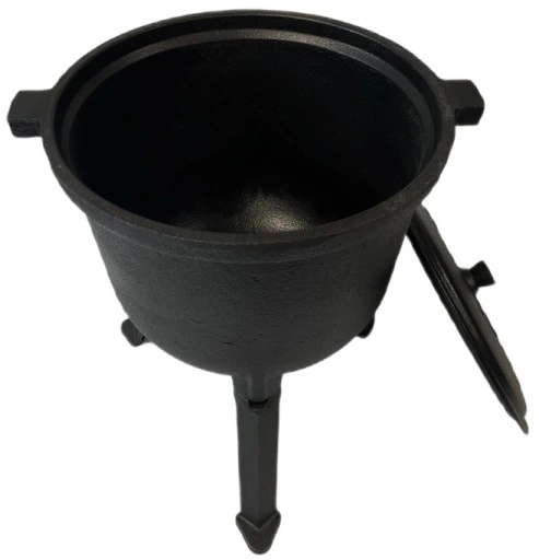 KOCIOŁEK ŻELIWNY GARNEK myśliwski węgierski pieczonki 10L na OGNISKO GRILL