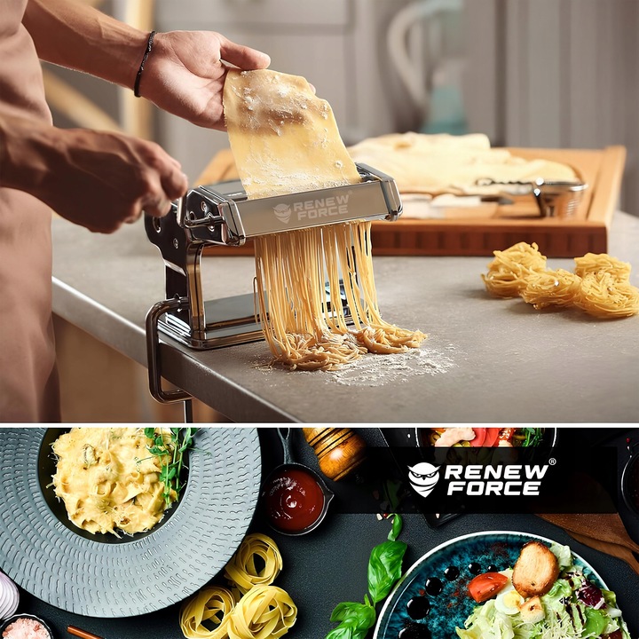 MASZYNKA DO MAKARONU I CIASTA RĘCZNA KRAJARKA KRAJALNICA STAL NIERDZEWNA XL