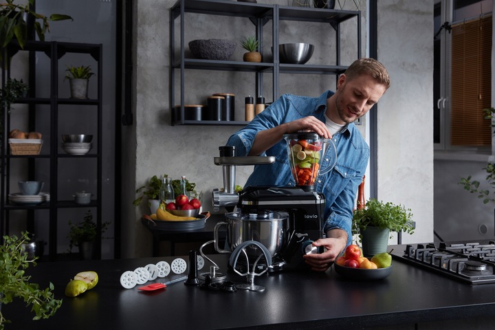 Robot kuchenny mikser planetarny blender kielichowy maszynka do mięsa LOVIO
