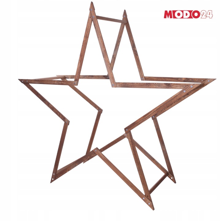 Gwiazda świąteczna 3D łatwe składanie ModoStar 189 cm drewniana IMPREGNAT