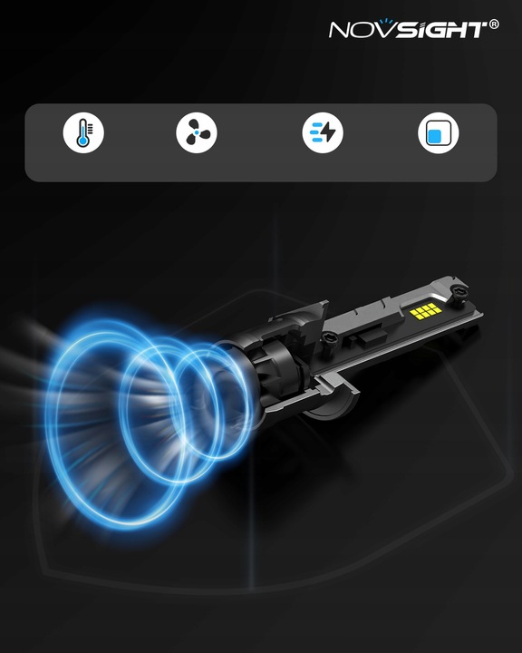 ŻARÓWKI LED H11 BARDZO MOCNE 20000LM DOPASOWANE 1 DO 1