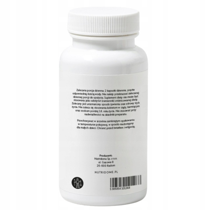 BERBERYNA HCL obniżające cholesterol CUKIER i ciśnienie NUTRIDOME 60 kaps