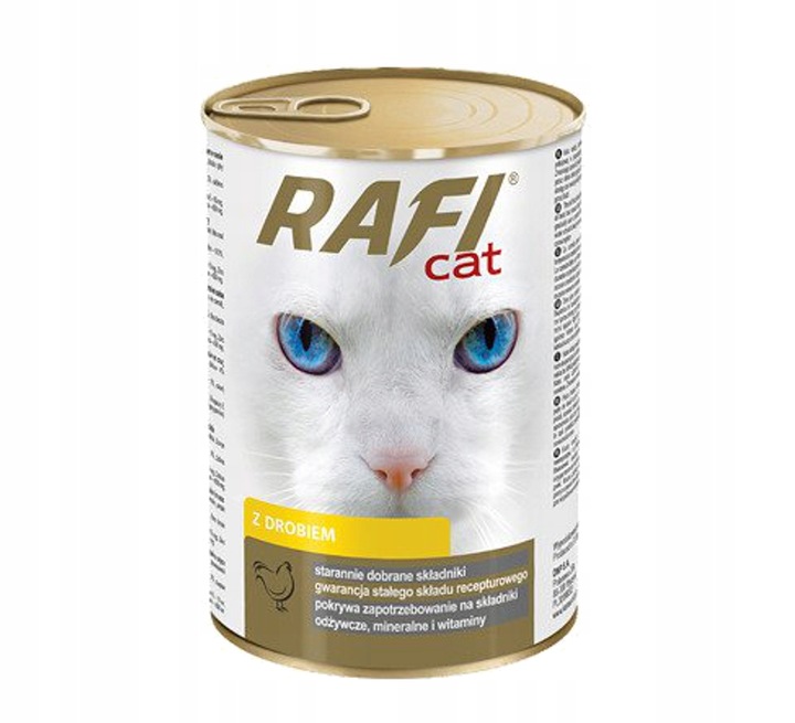 RAFI CAT mokra karma dla kota - mix 3 smaków - puszka 24x415g