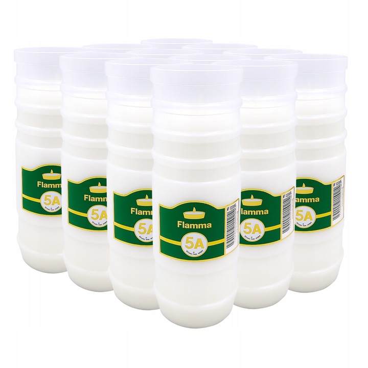 Wkłady do Zniczy Rewelacyjne na Upał Parafinowe 5dni x12 Długopalące do120h