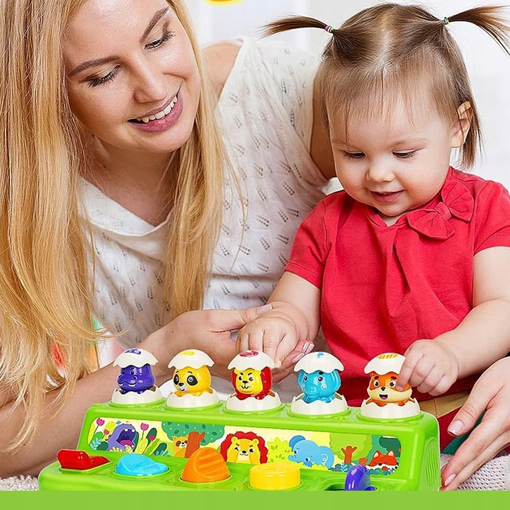 WYSKAKUJĄCE ZWIERZĄTKA INTERAKTYWNA ZABAWKA GRA ZRĘCZNOŚCIOWA POP-UP